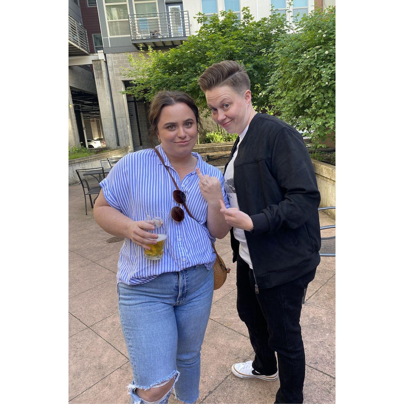 Right after Brittany's proposal to Jess - May 17, 2023