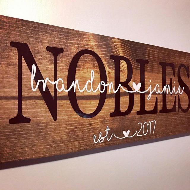 Last Name Sign, Established Sign, Wedding...