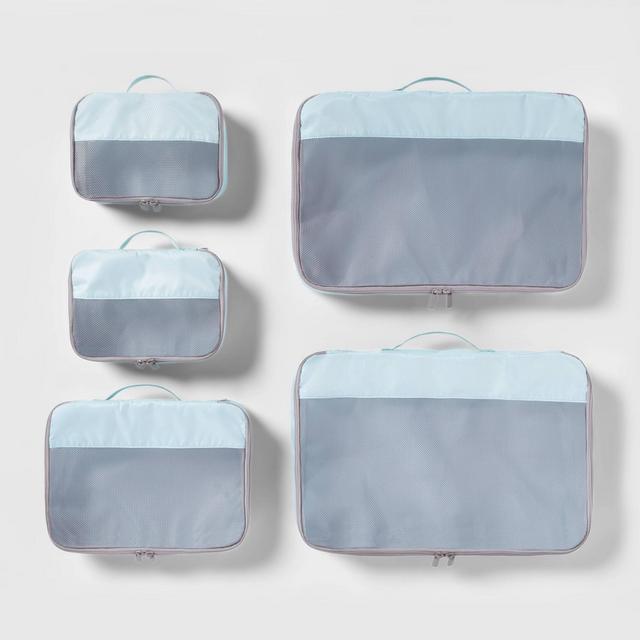 5pc Packing Cube Set Light Blue - Made By Design™