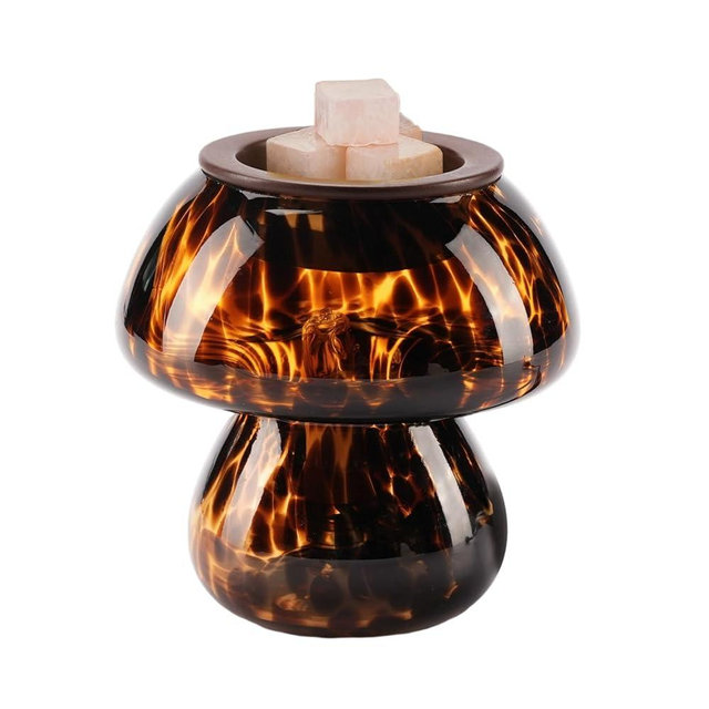 Candeldo Mushroom Wax Melt Warmer: Tortoise Shell Home Decor Wax Melter Warmer with Timer Cute Fragrance Vintage Candle Lamp Birthday Gifts for Women