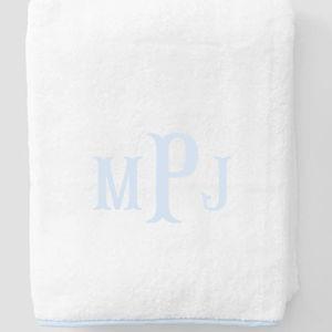 Oversized Monogrammed Plush Luxury Bath Sheet | Weezie