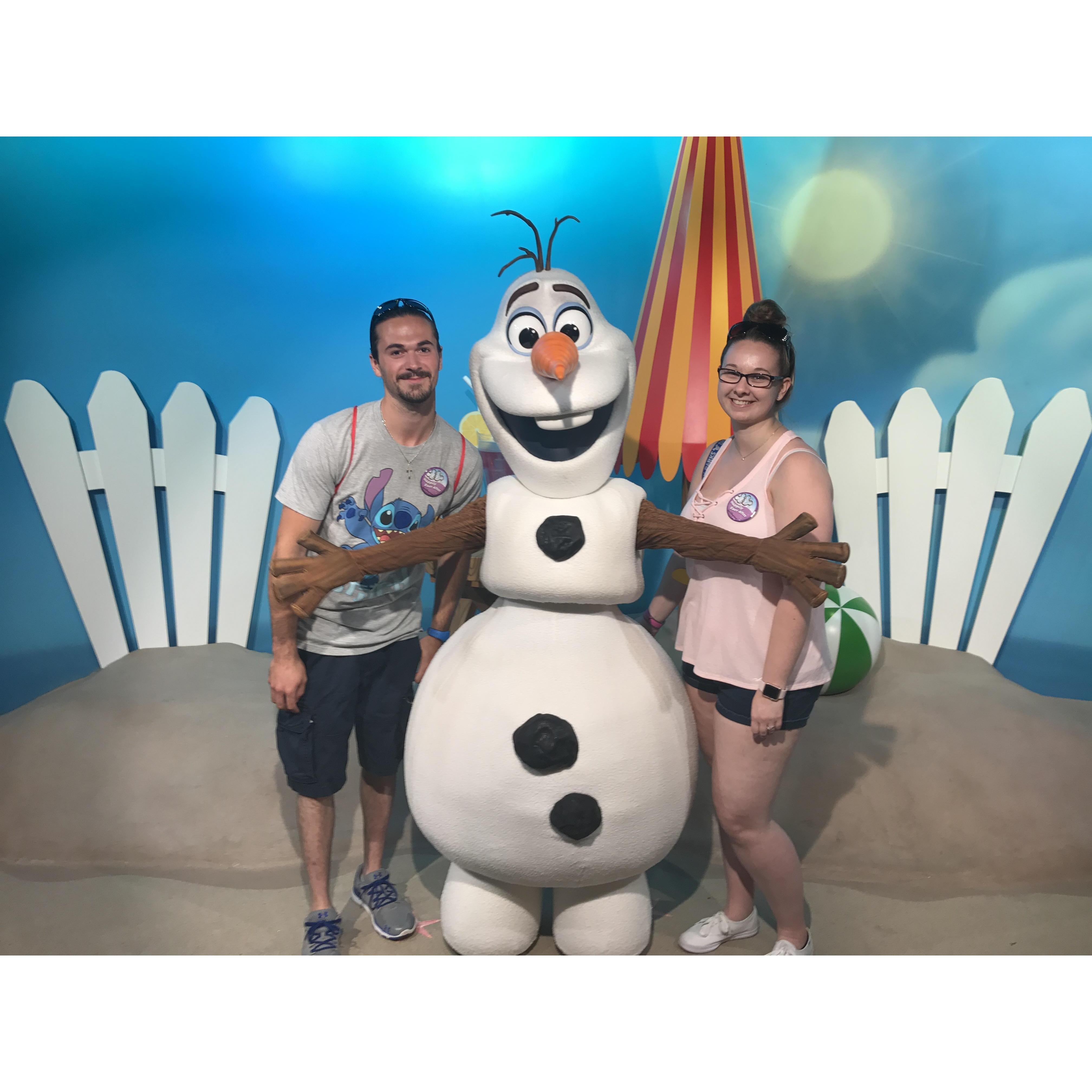 Meeting Olaf :)