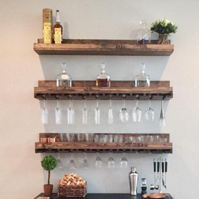 Wood Wine Rack | The Ryan | Wall Mounted...