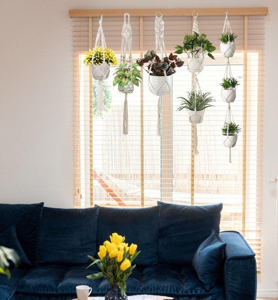 Rylee 5PC SET Bestselling Macrame Cord House Boho Style Plants Hangers