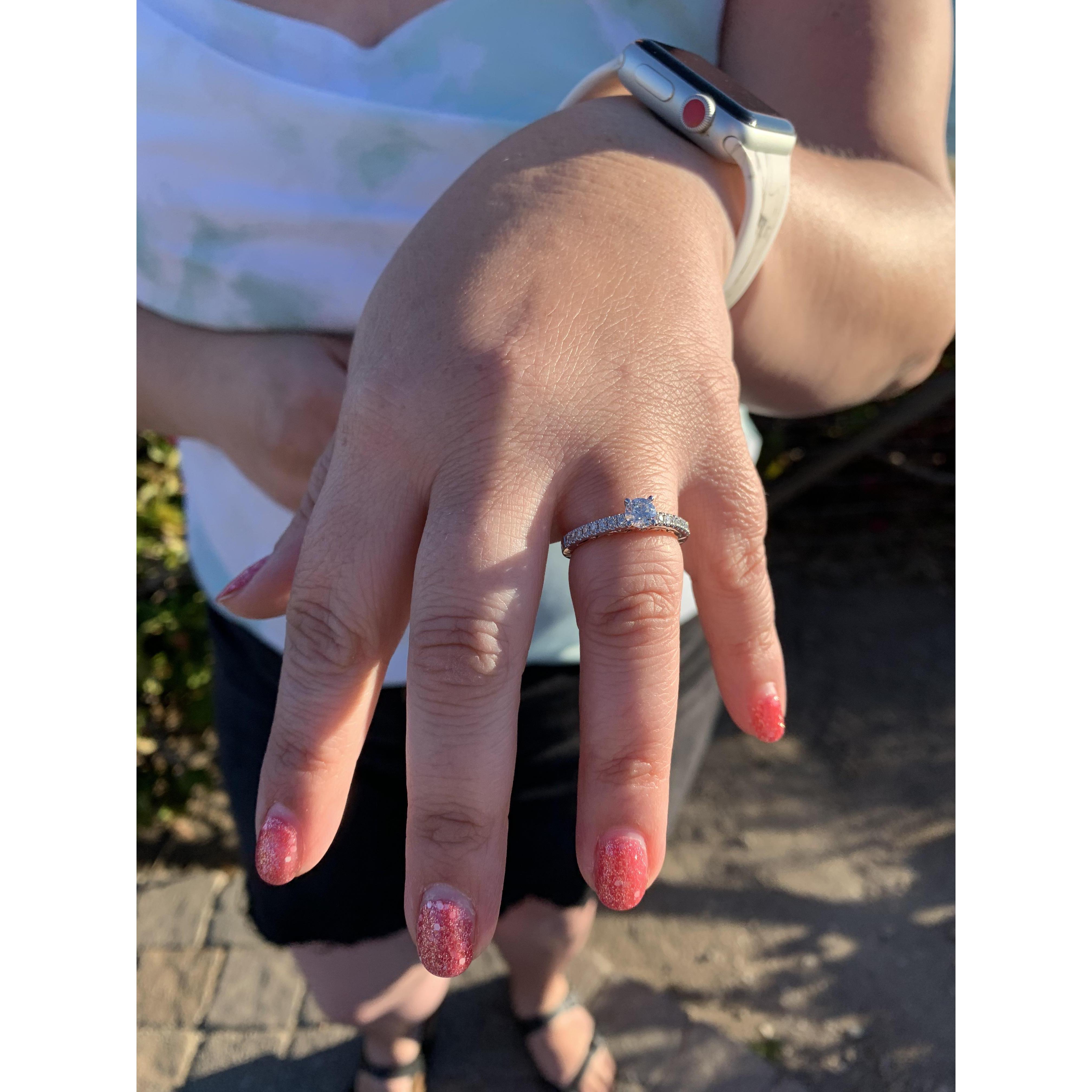 Ryan did the best job at picking out the most incredible engagement ring. It is perfect!