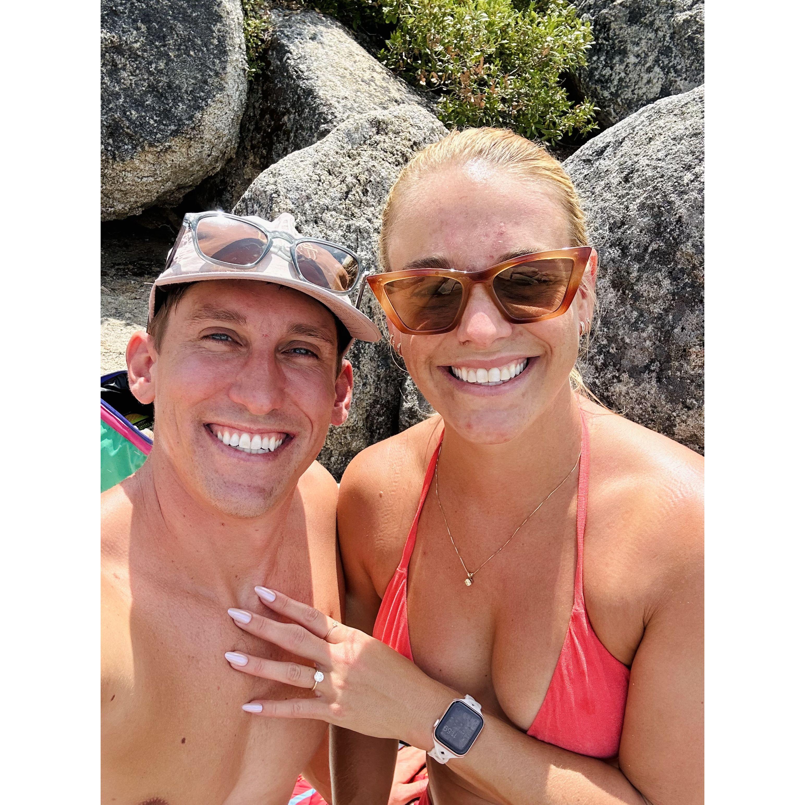 Right after she said yes