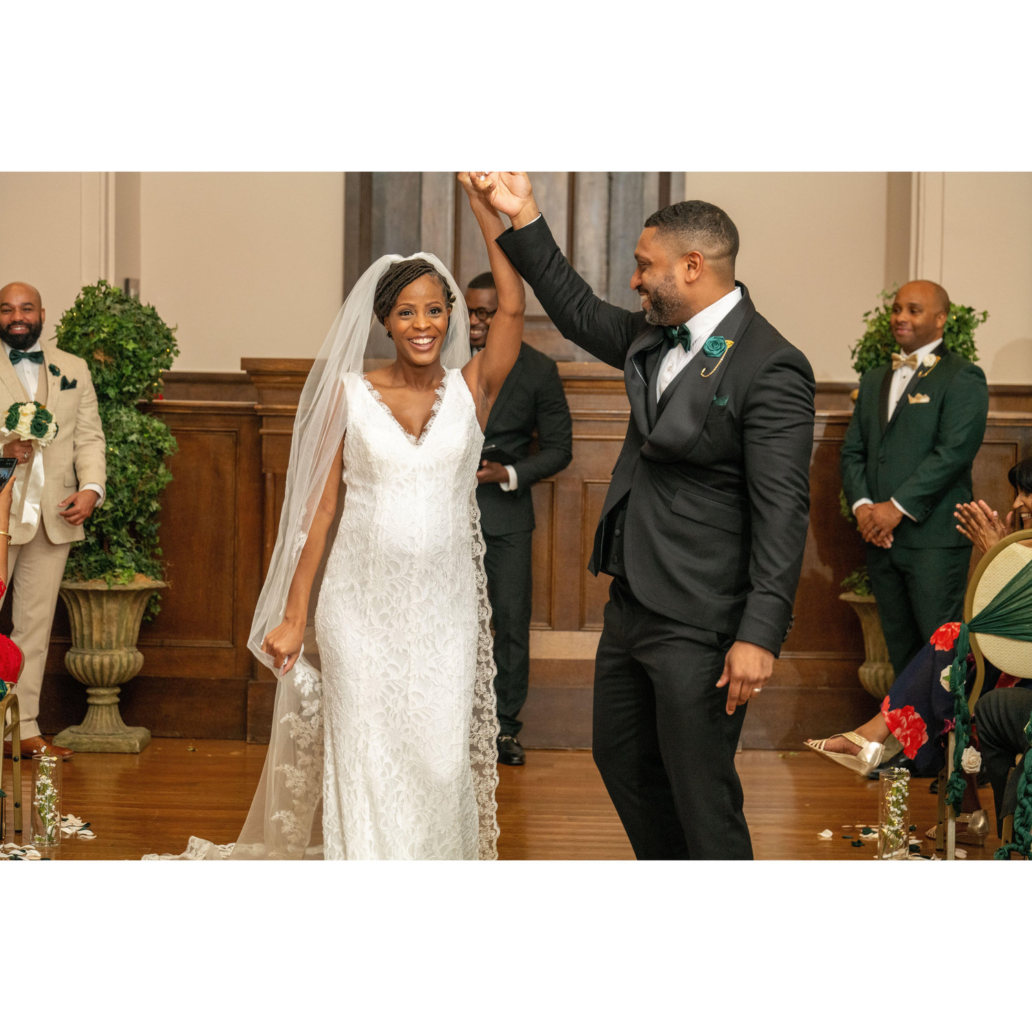 Groom and Bride exit