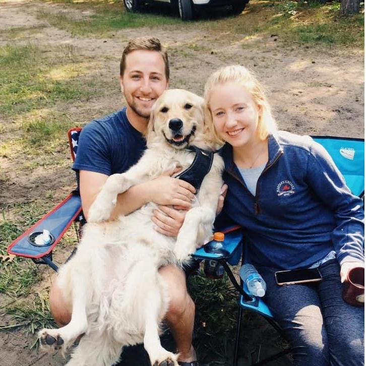 Our first love/baby boy Frank on a camping trip in Northern MI