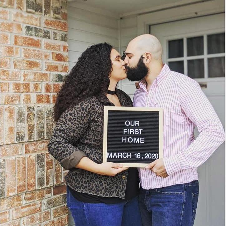 The day we closed on our first home!