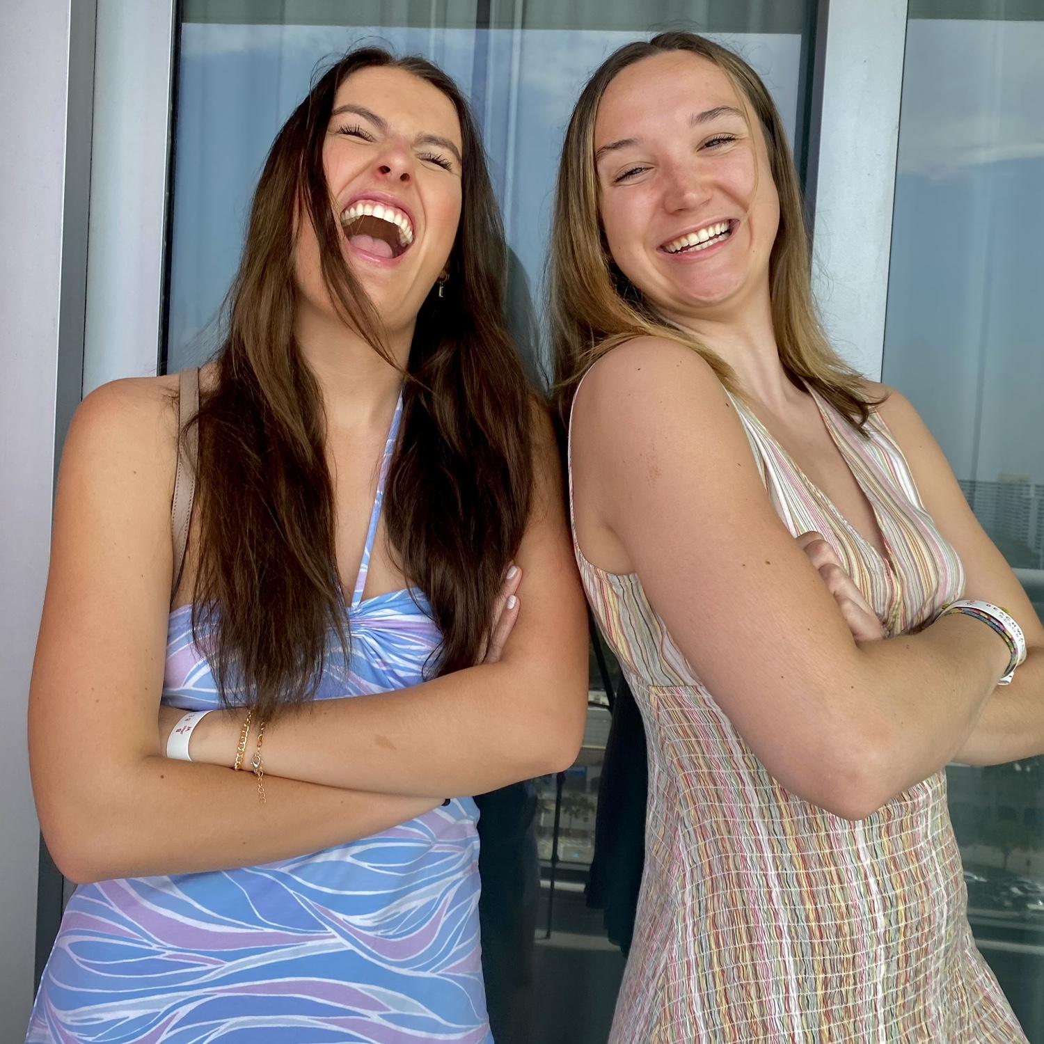 Abby and maid of honor Ali