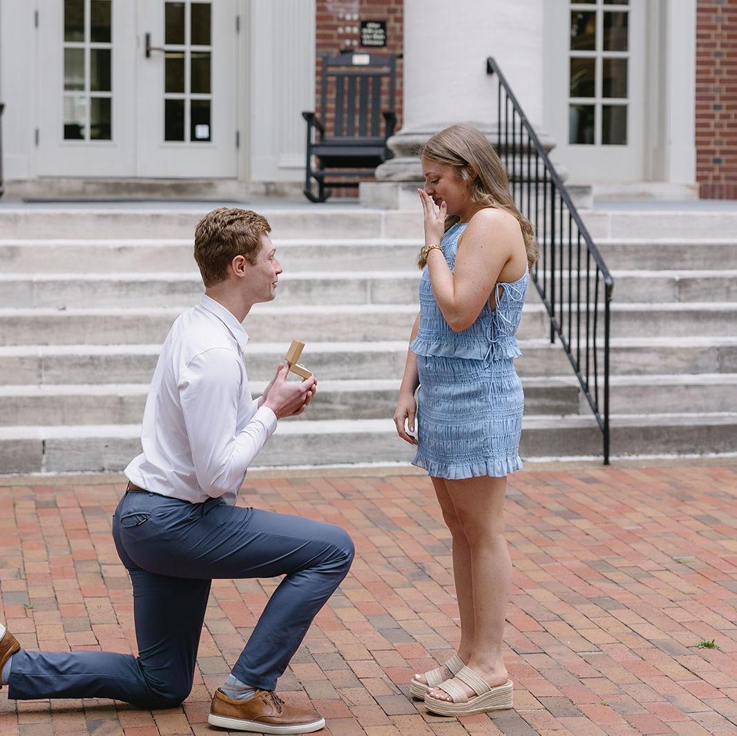 Our wonderful engagement in front of Memorial House captured by the brilliant Jaime!