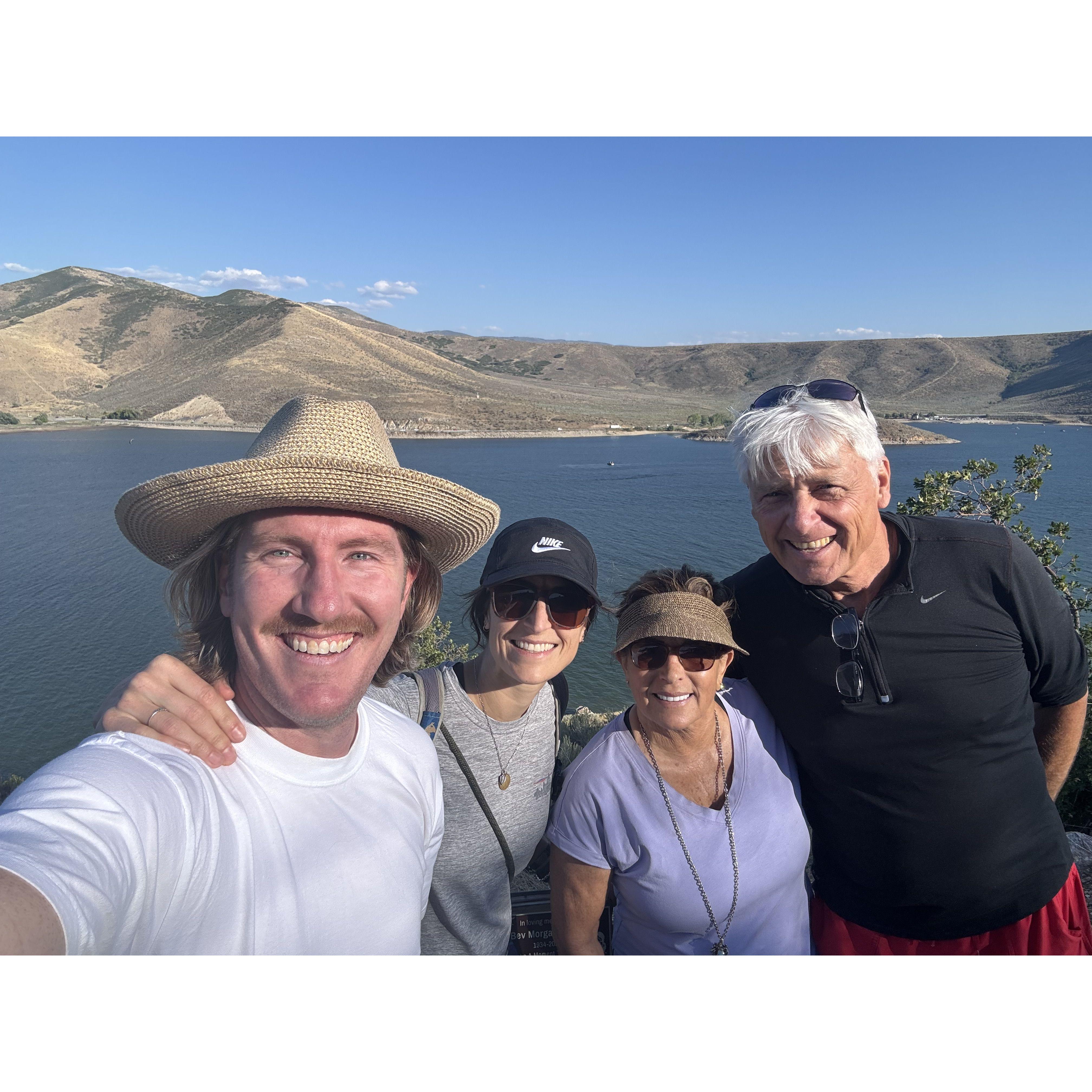 Enjoying the views of Deer Creek.