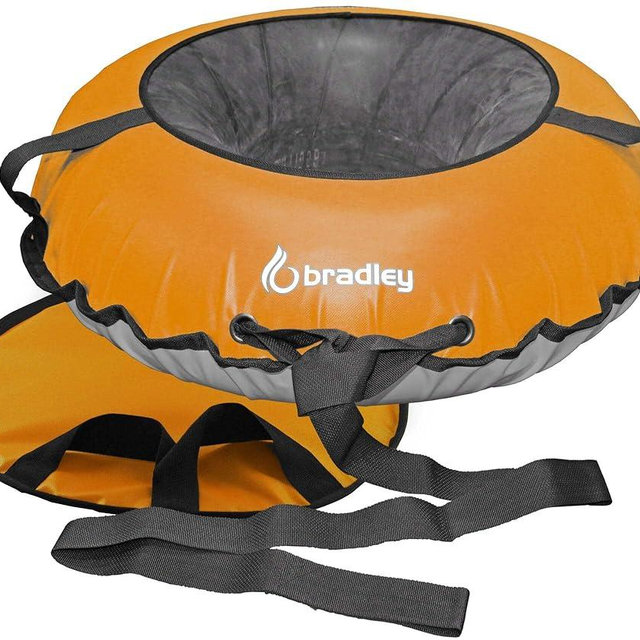 Bradley Heavy-Duty 50" Snow Tube with Reinforced Cover | Rubber Truck Tire Tube Sled for Extreme Sledding, Winter Fun, and Durable Performance in Any Conditions