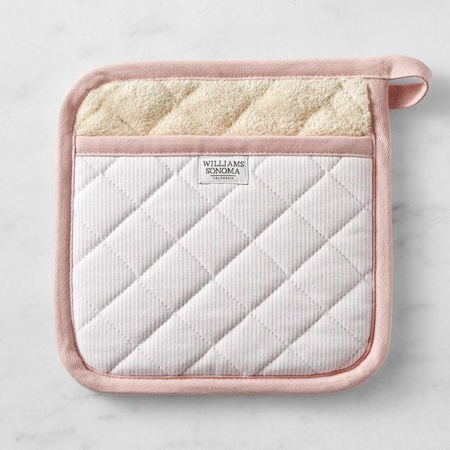 Williams Sonoma Heritage Stripe Potholder, Dusty Rose