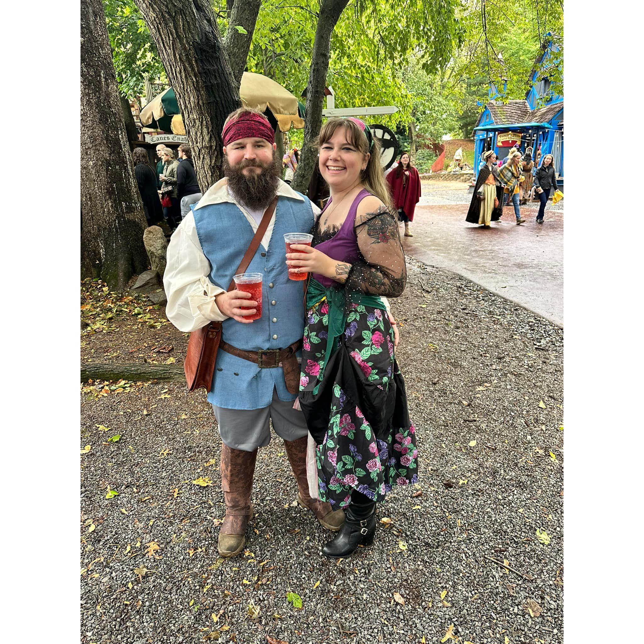 Our first Renaissance fair together in September 2022