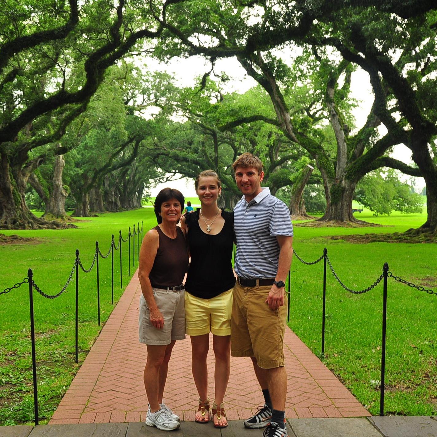 Johnny's visit to NOLA for the first time.  We're at the beautiful Oak Alley Plantation with my mom!