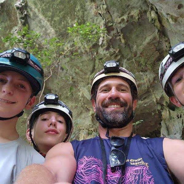 Cave exploring in Belize