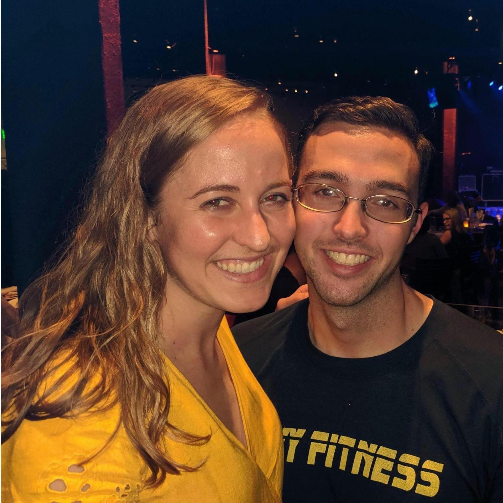 Jessica invited herself to my second ever concert after making me frozen pizza and we even rode the bus together. This picture is our first one together! - Will