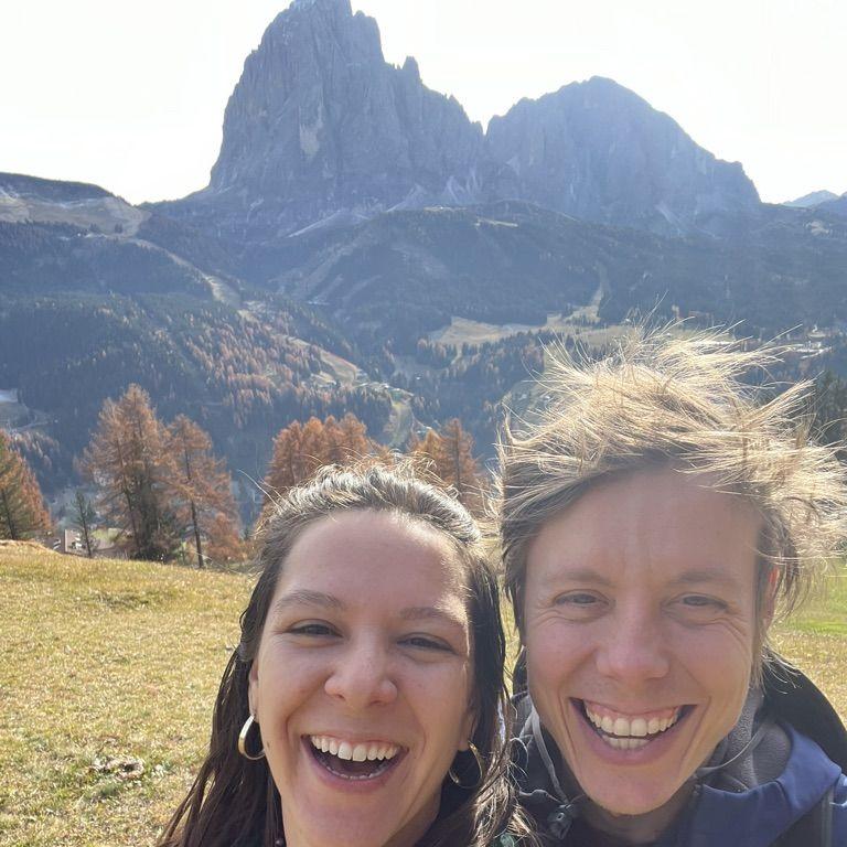a glorious windy hike in the Italian Dolomites