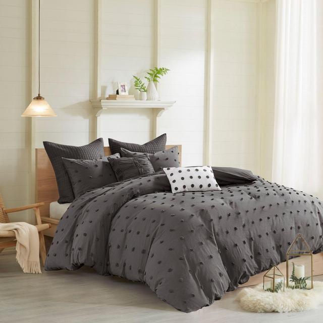 Urban Habitat Brooklyn 7-Piece Full/Queen Comforter Set in Charcoal