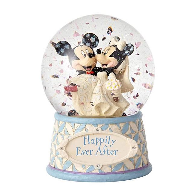 Enesco Disney Traditions Mickey and Minnie Wedding Waterball