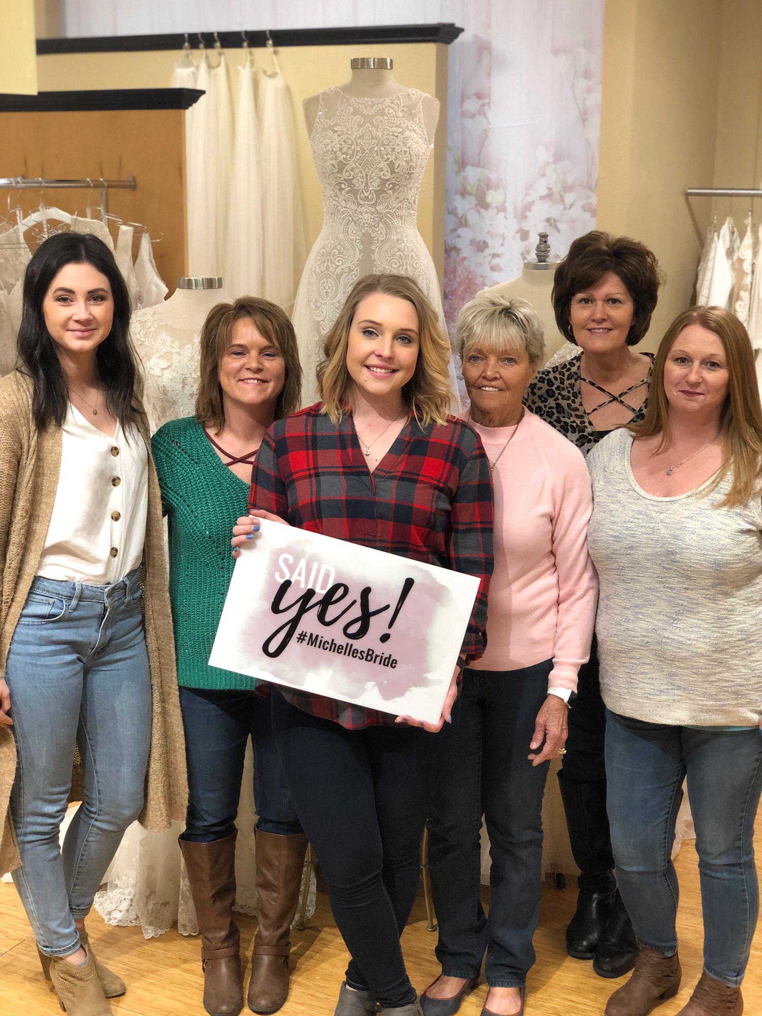 Said yes to the dress at Michelle’s bridal in Champaign!