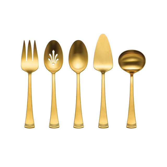 Lenox Portola Satin Gold 5-Pc. Hostess Set