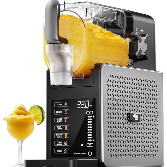 Fiii Slushie Machine 92 oz, Slushy Machine for Home, 6 Preset Programs, Quiet Operation, LED Display, Auto-Clean, No Ice Needed, Perfect for Milkshakes, Margarita Smoothie, Frappes and More