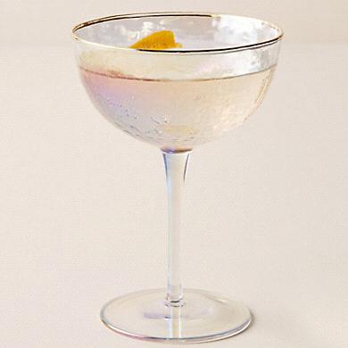 Lustered Coupe Glasses, Set of 4