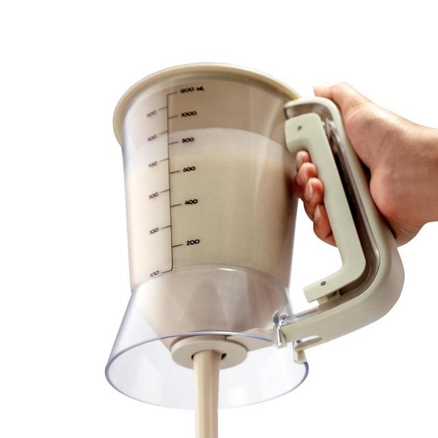 Premium Batter Dispenser for Pancakes, Cupcakes, Crepes, Waffles, Muffins, Griddle Breakfast Accessory, baking tool