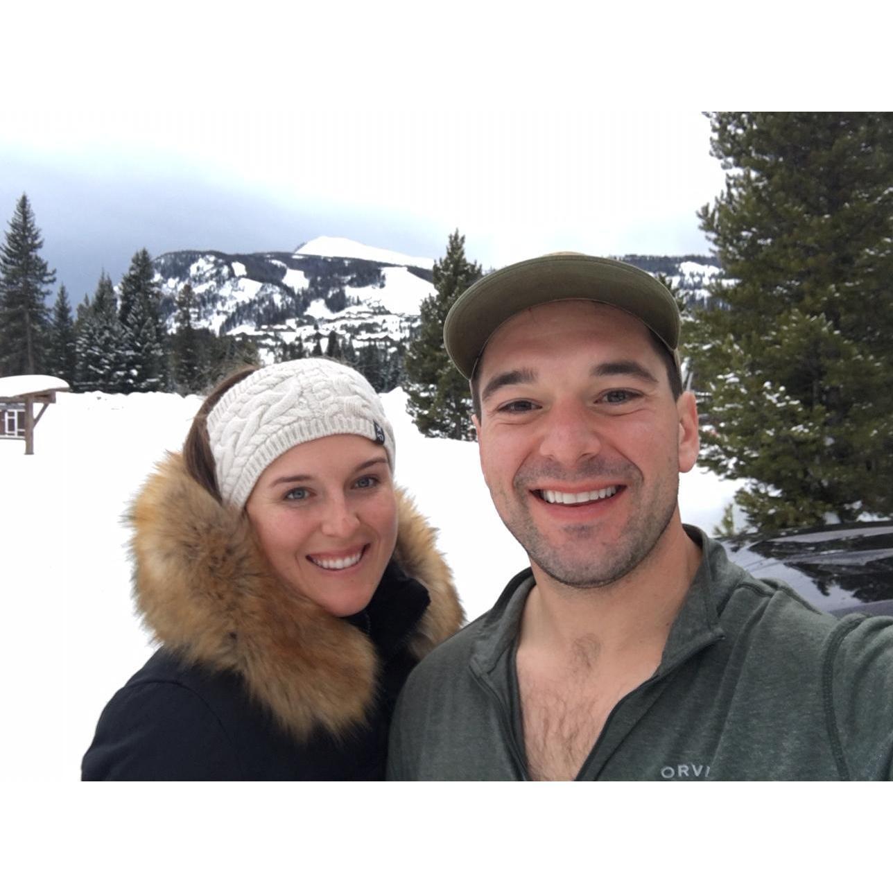 We got to experience the Yellowstone Club one winter. Private powder and the infamous ice skating tumble were one for the books!