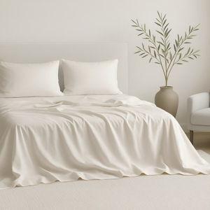 Soft Linen Ultra Soft 100% Cotton 4-Piece Sheet Set