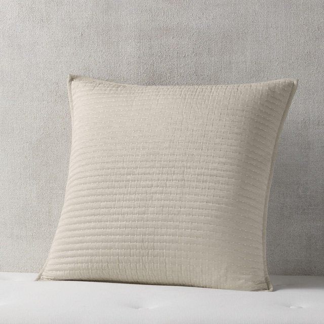Hudson Park Collection Channel Stitch Coverlet Euro Sham Set - Exclusive