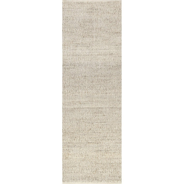 nuLOOM Elfriede Farmhouse Jute Blend Kitchen Runner Rug - Hallway, Entryway, 2' 6" x 8', Natural
