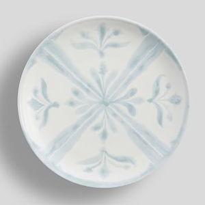 Chambray Tile Stoneware Salad Plates, Set of 4