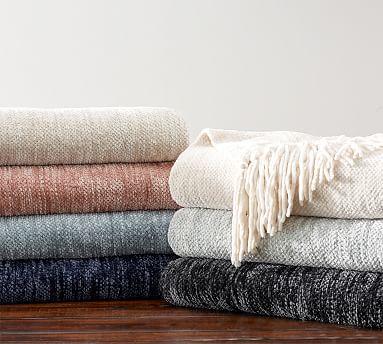 Chenille Fringe Throw
