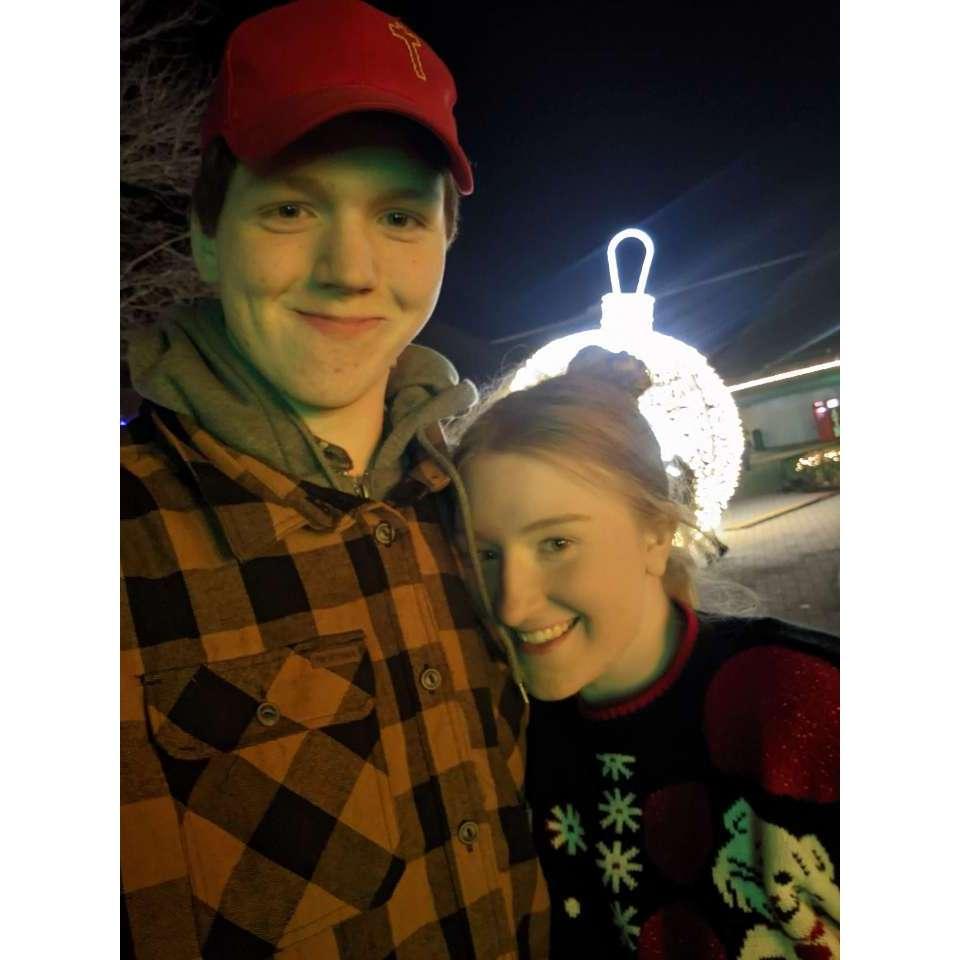 Christmas lights together!