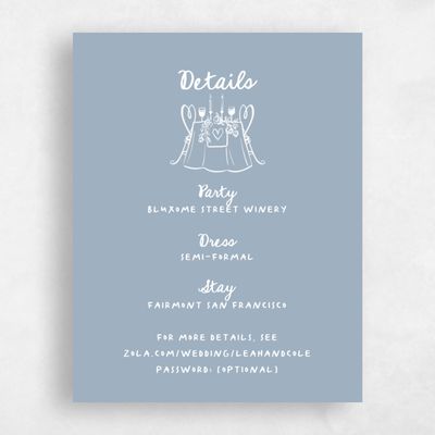 Powder Blue Wedding Enclosure - Gilda