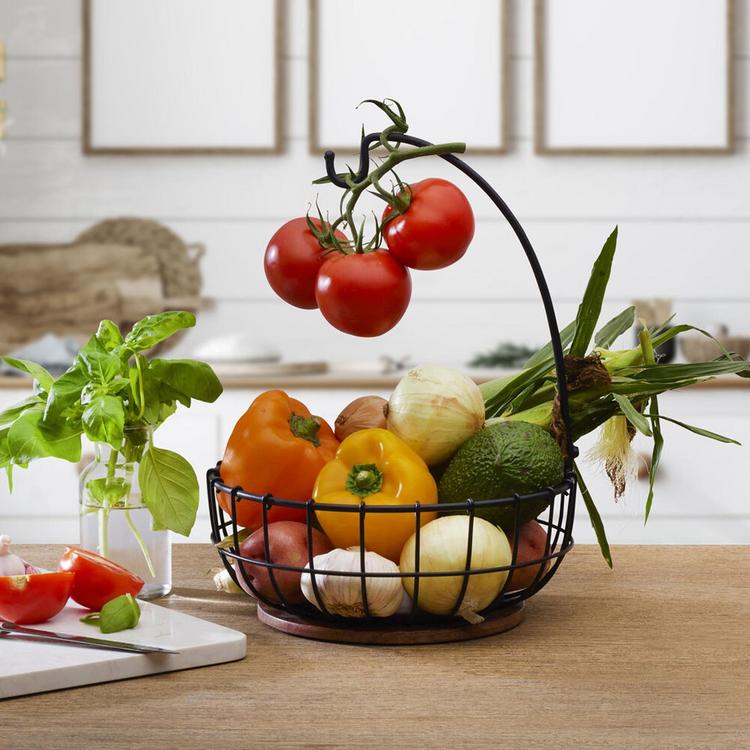 FRUITS ZAPPER アクリルボード Bタイプ Pfaltzgraff, Anvil Cage Fruit Basket with Banana Hook | Zola