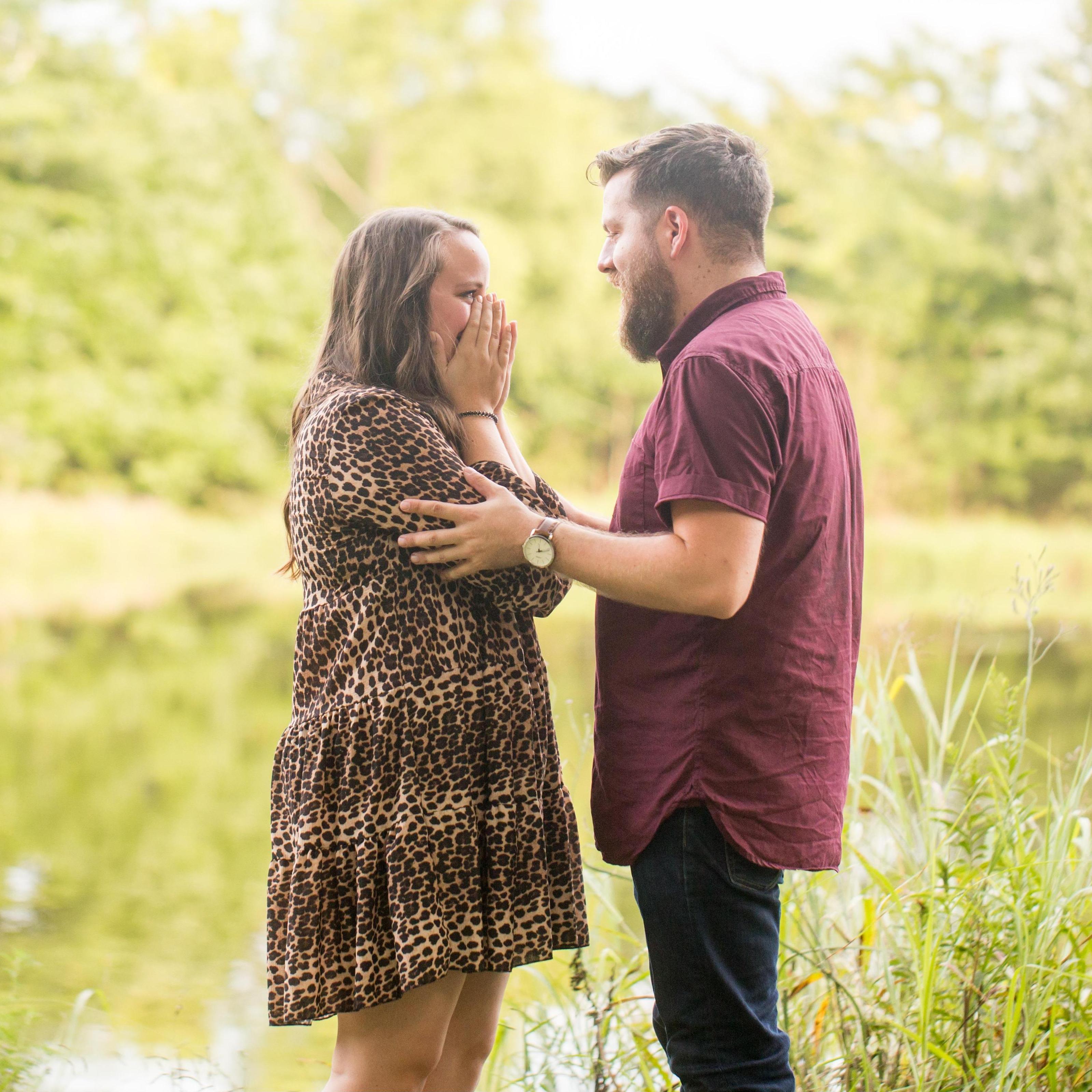 Seriously, Lindsey laughed through the entire engagement.