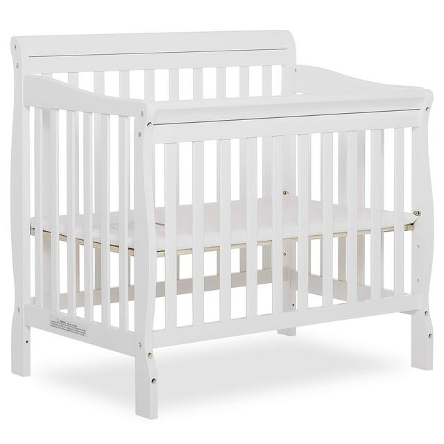 Dream On Me Aden 4-in-1 Convertible Mini Crib - White