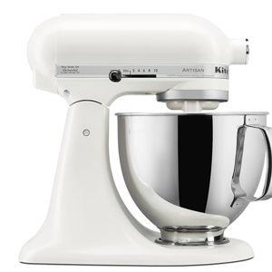 KitchenAid Artisan Series 5 Quart Tilt Head Stand Mixer with Pouring Shield KSM150PS, White