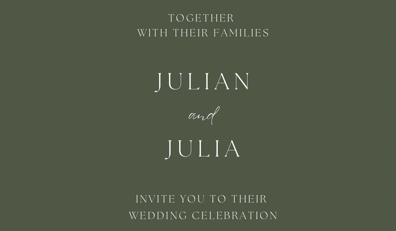 The Wedding Website of Julia Arnold and Julian Briseno-Gallardo