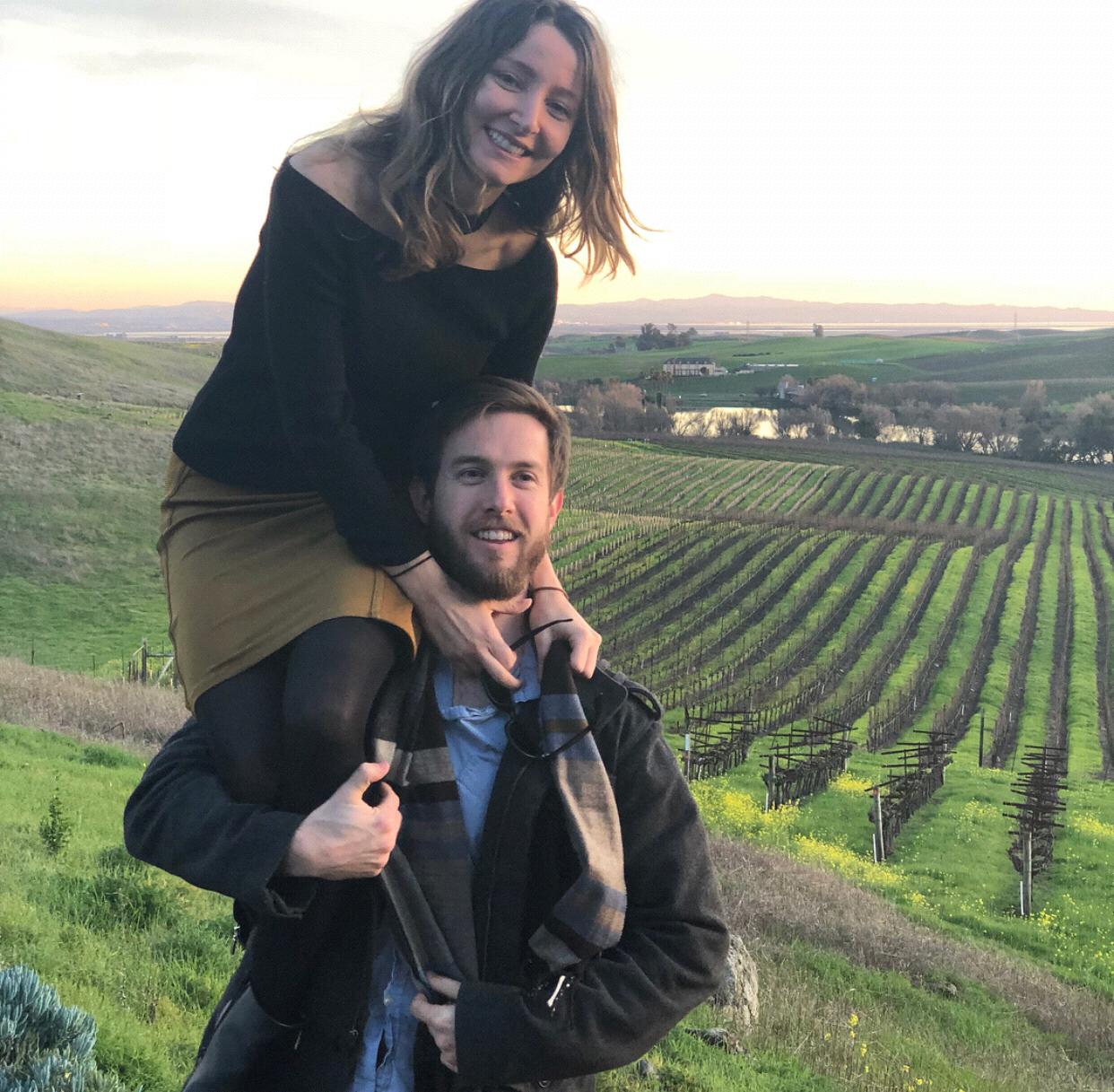 Kyle showing Masha his old cheerleading moves!