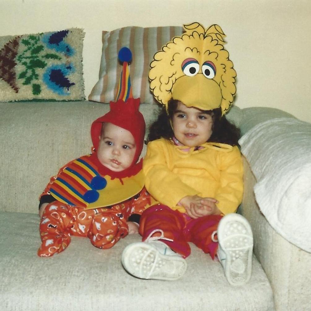 Baby Joe and his sister Julia on Halloween