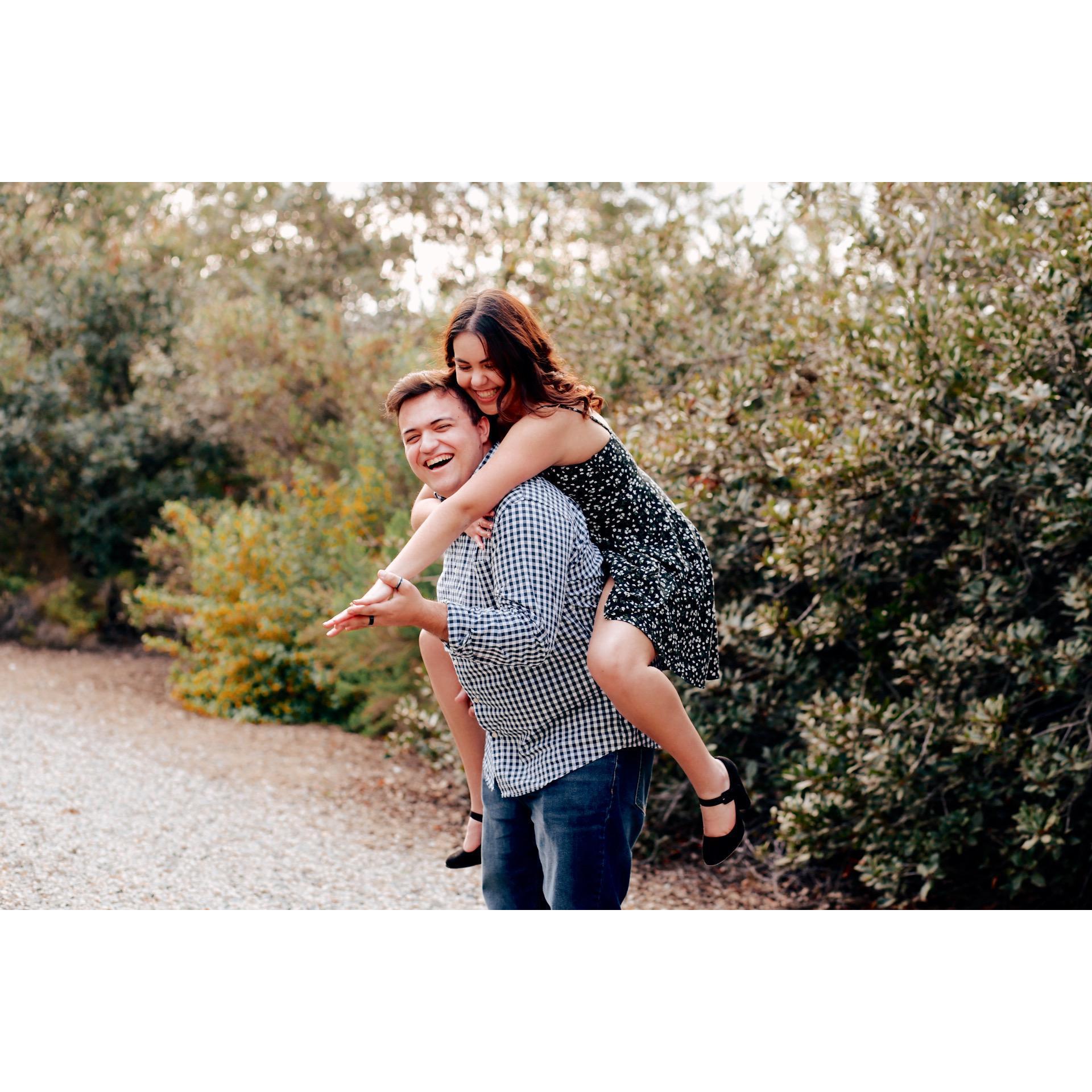 Engagement Photoshoot 1 “piggy back”