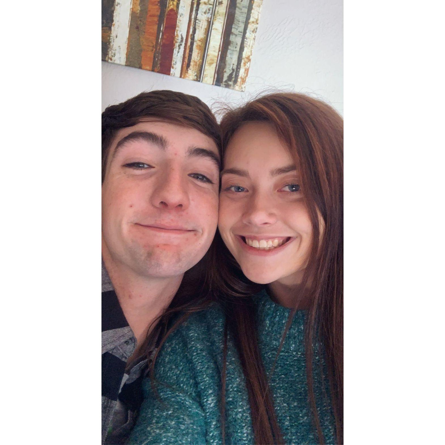 A picture from Thanksgiving during our freshman year of college.