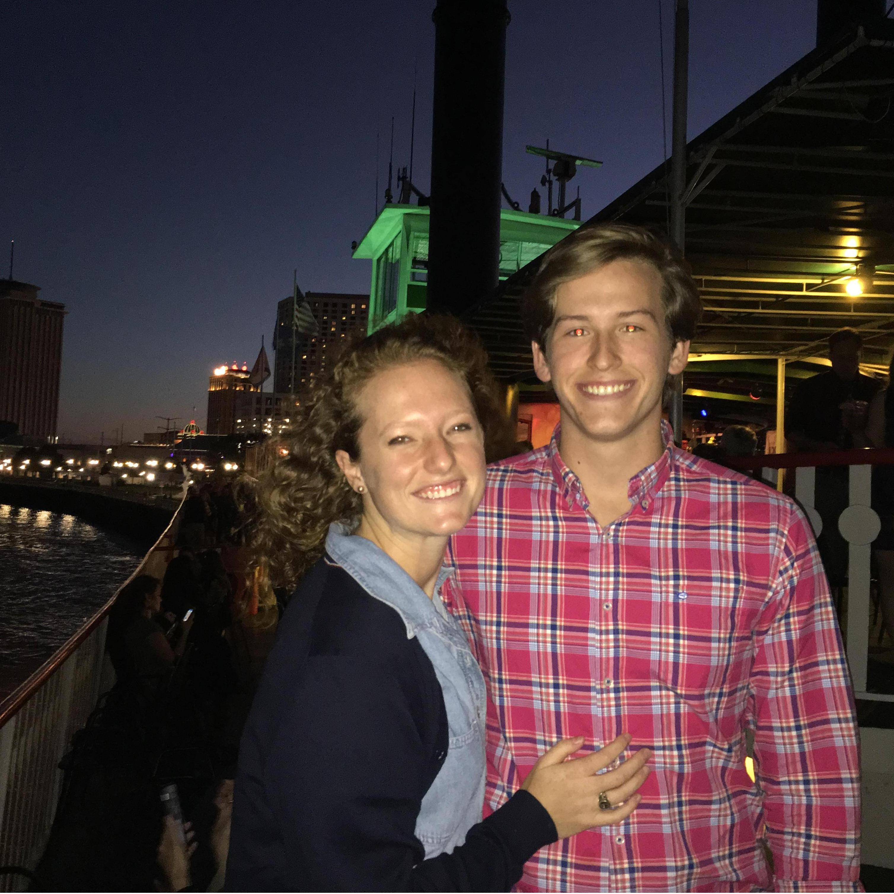 Caroline took Cam on the Steamboat Natchez in New Orleans for his birthday