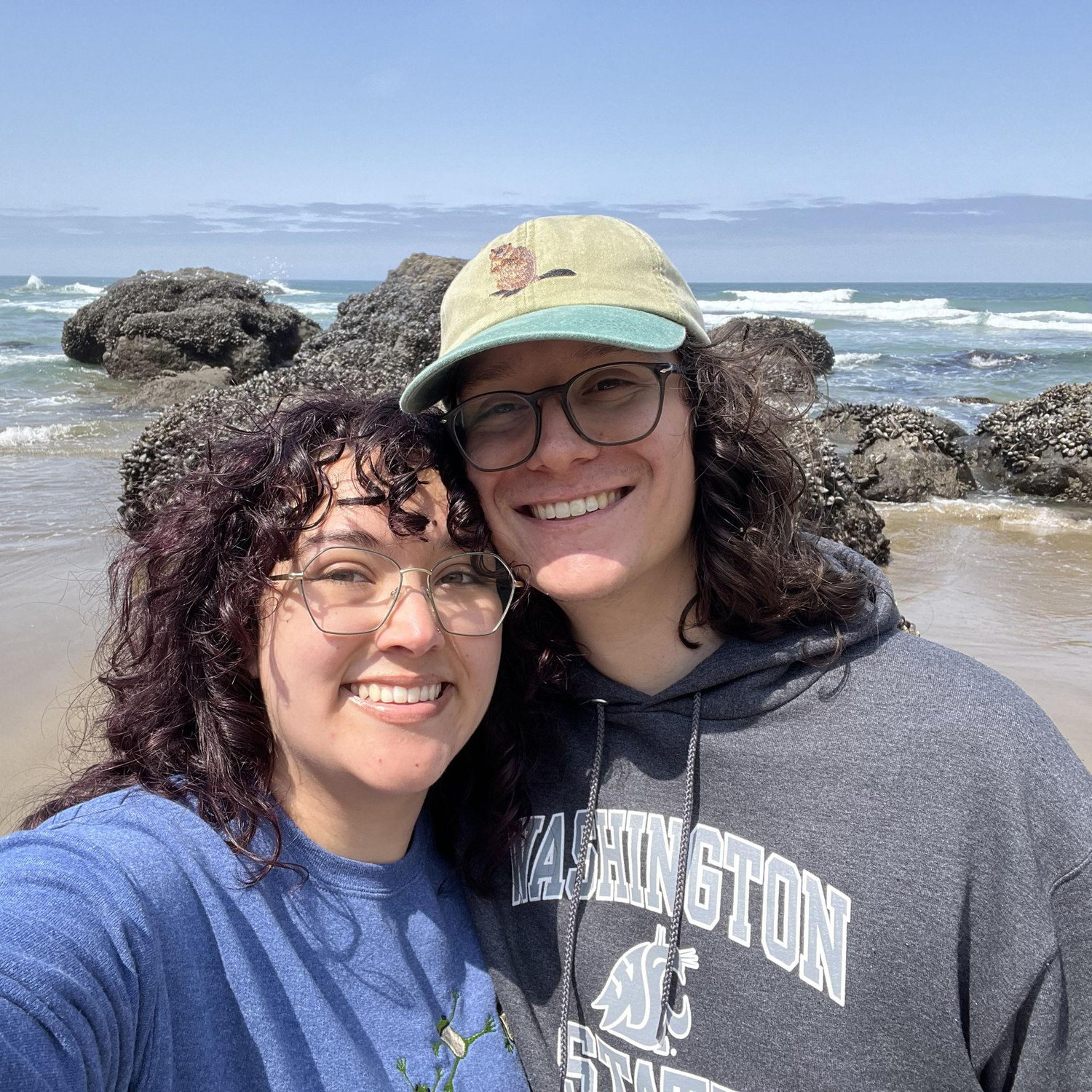 Lincoln City, Oregon on the annual family beach trip in 2024. Aidan caught a crab with his bare hands this trip!