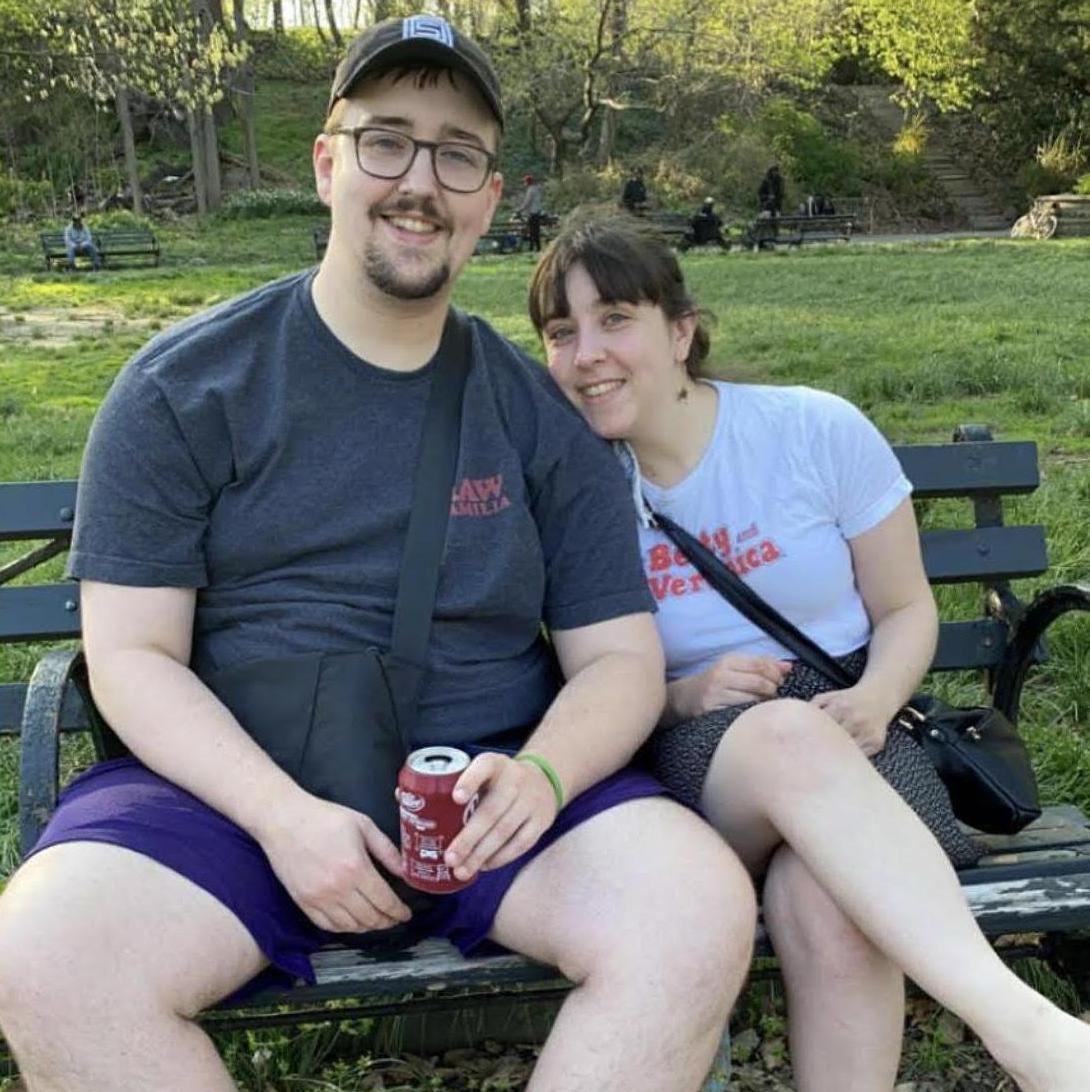 4/20 in Prospect Park with Jay, April 2021.